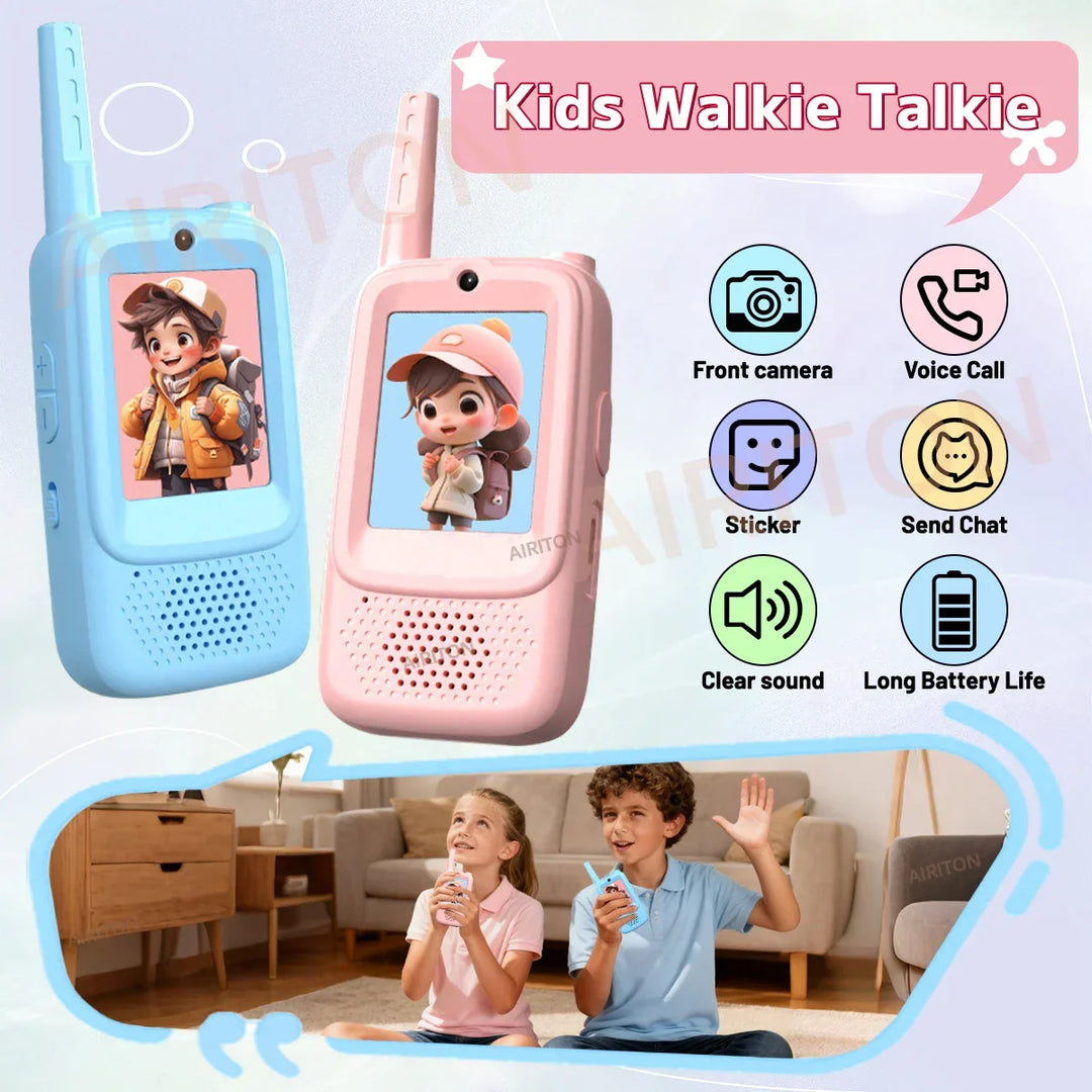 Perfect gift for kids: EchoPals video walkie talkie for adventurous outdoor play & safe communication.