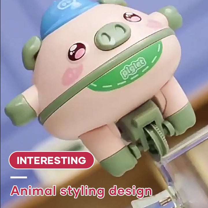 Balancing pig toy, a delightful and enchanting Wobble toy for young children, great for gifts.