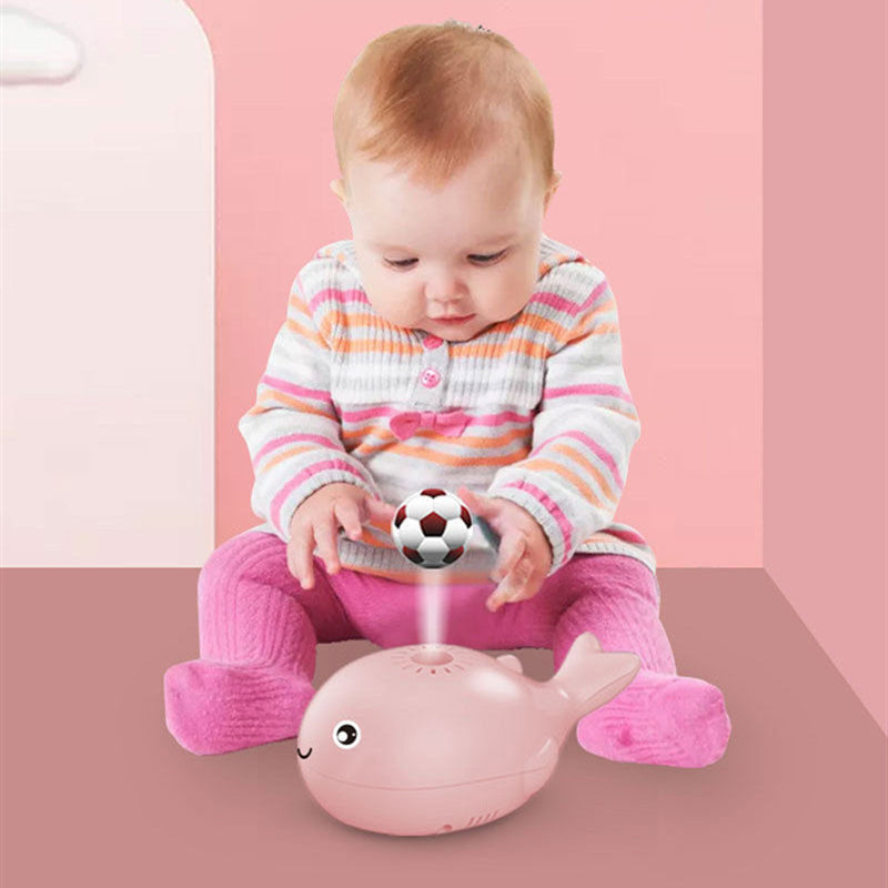 Happy child enjoying the Floating Ball Fan Toy, great for indoor fun
