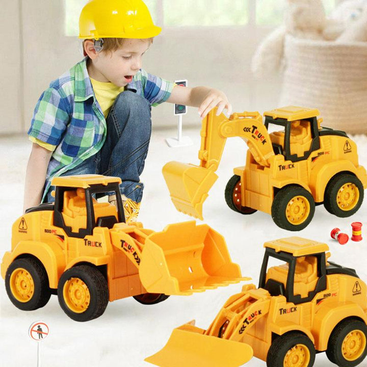Kids' Friction Powered Engineering Vehicle Toys