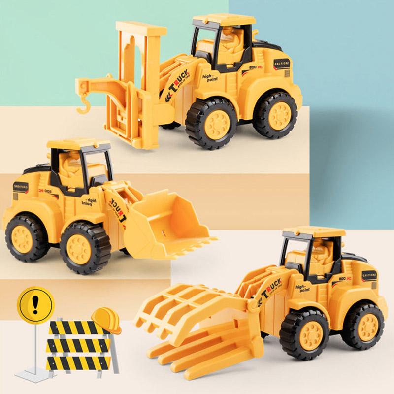 Kids' Friction Powered Engineering Vehicle Toys