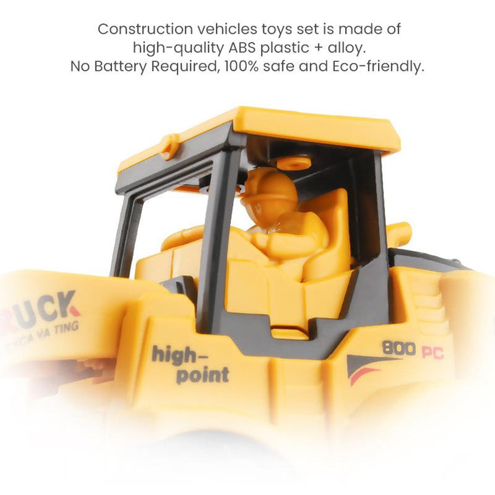 Kids' Friction Powered Engineering Vehicle Toys