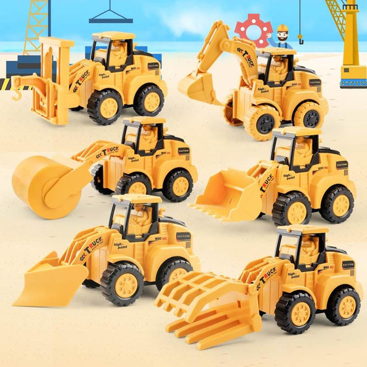 Kids' Friction Powered Engineering Vehicle Toys
