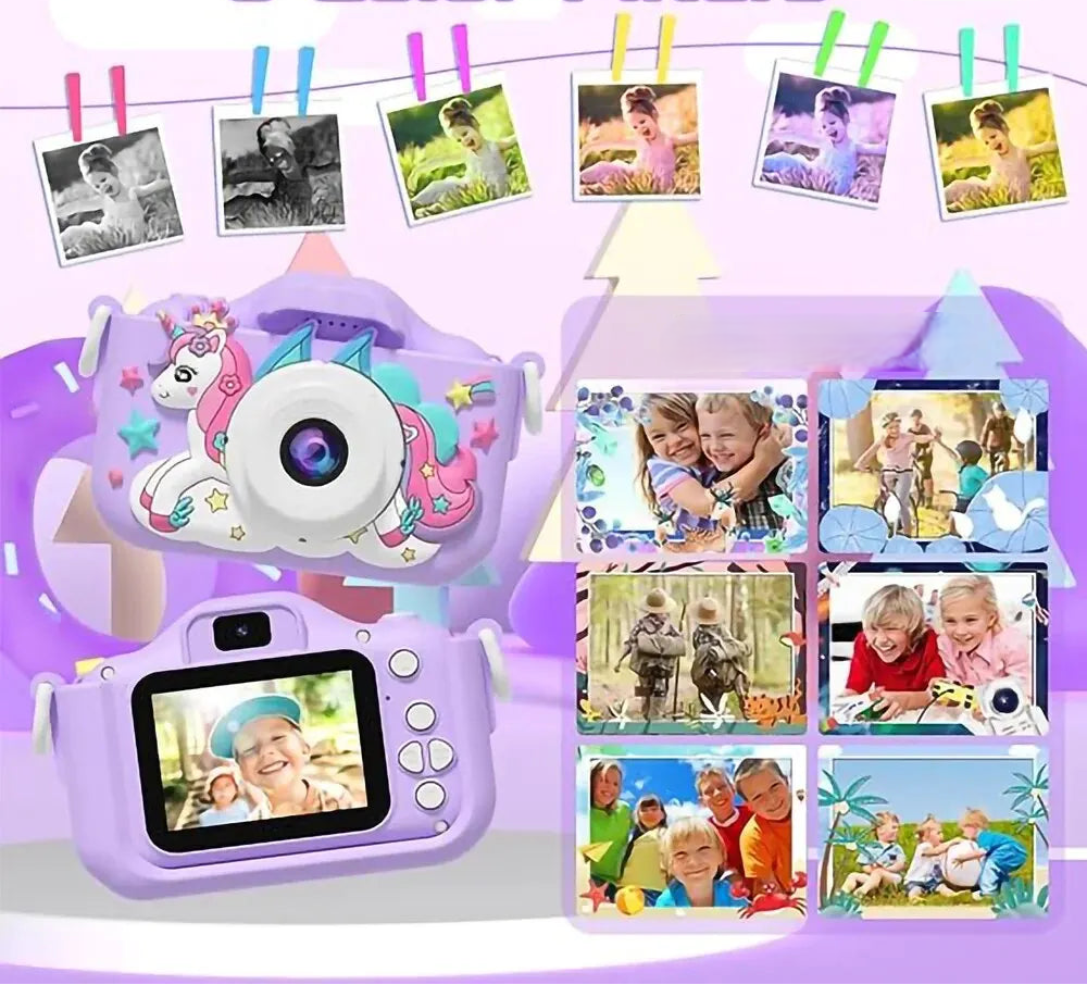 Kids' Handheld Digital Camera Unicapture, ideal for creative fun & photography for kids.