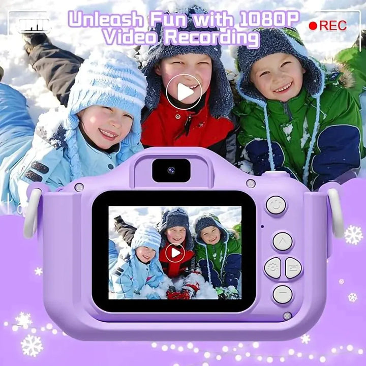 Blue cat kids digital camera, Unicapture model, designed for toddlers & children's creative play.