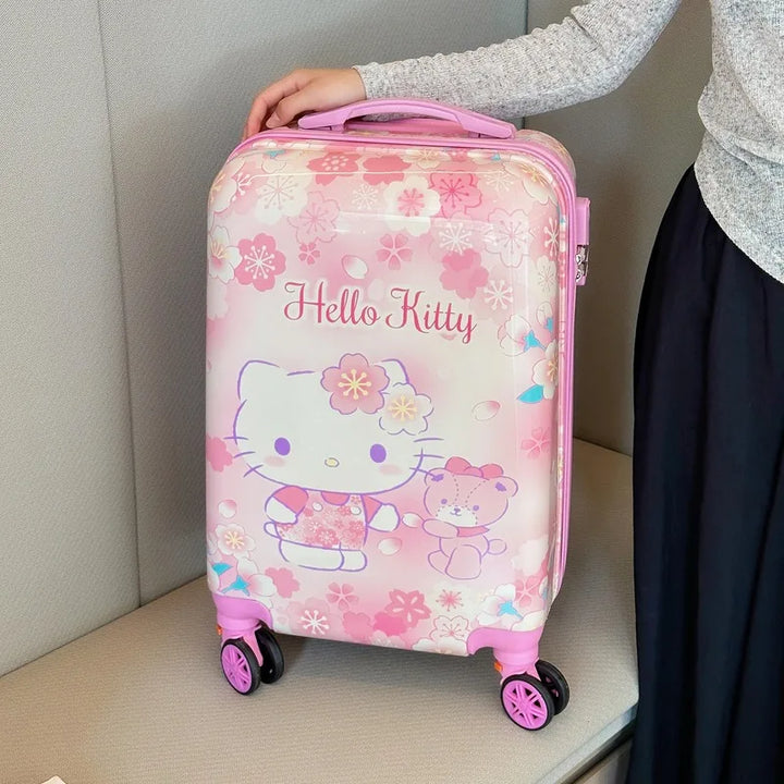 Durable kids hard shell suitcase for travel. Spinner wheels, great for weekend trips & sleepovers.