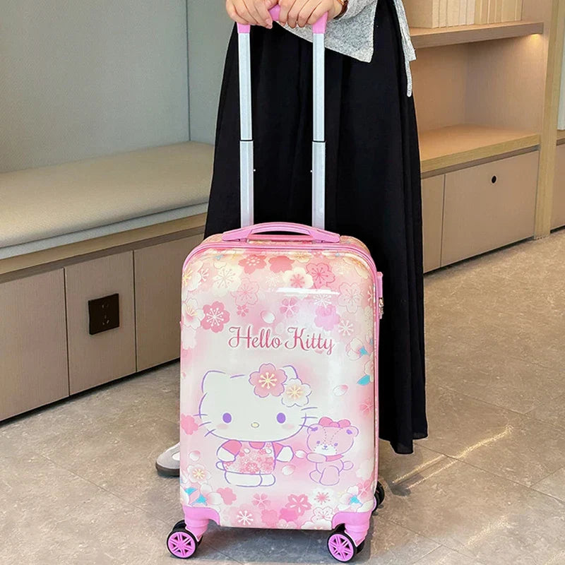 Cute children's travel bag set: hard shell suitcase & organizer. Ideal for sleepovers.