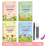 4 Books + 1 Pen + 5 Refills + 1 Grip