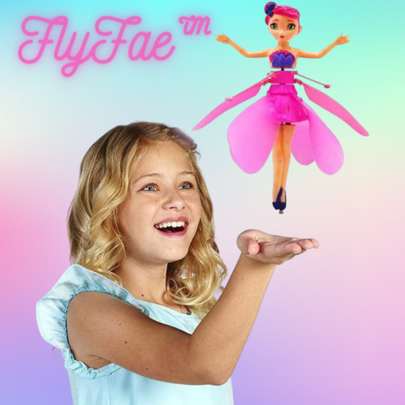 Kids' magical flying princess doll toy with vibrant LED lights, interactive hand control. Perfect gift for girls.