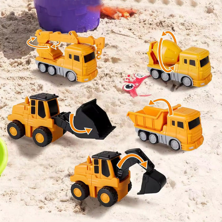 Magnetic engineering vehicle kit, gift-ready transforming toy for children