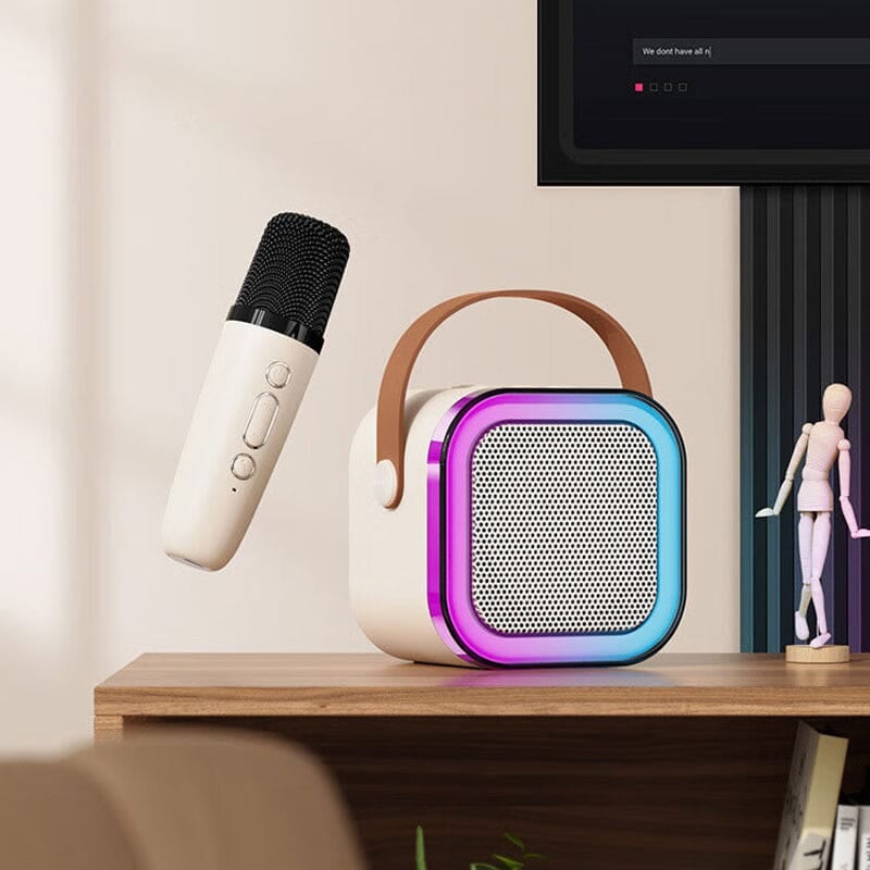 Educational musical toy: kids' karaoke machine, enhancing vocal skills & confidence.