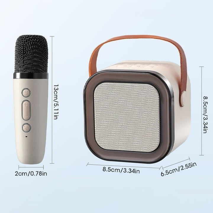 Compact and cute kids' karaoke machine, perfect for young pop stars in training.