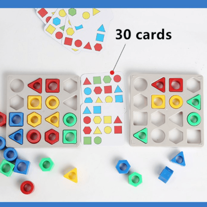 Educational kids' toy featuring various shapes and colors for early learning and development