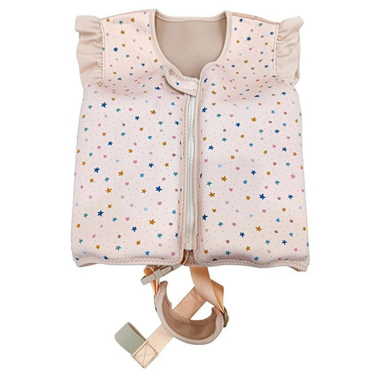 Toddler neoprene swim vest, a durable child life jacket for pool fun and beach water safety.