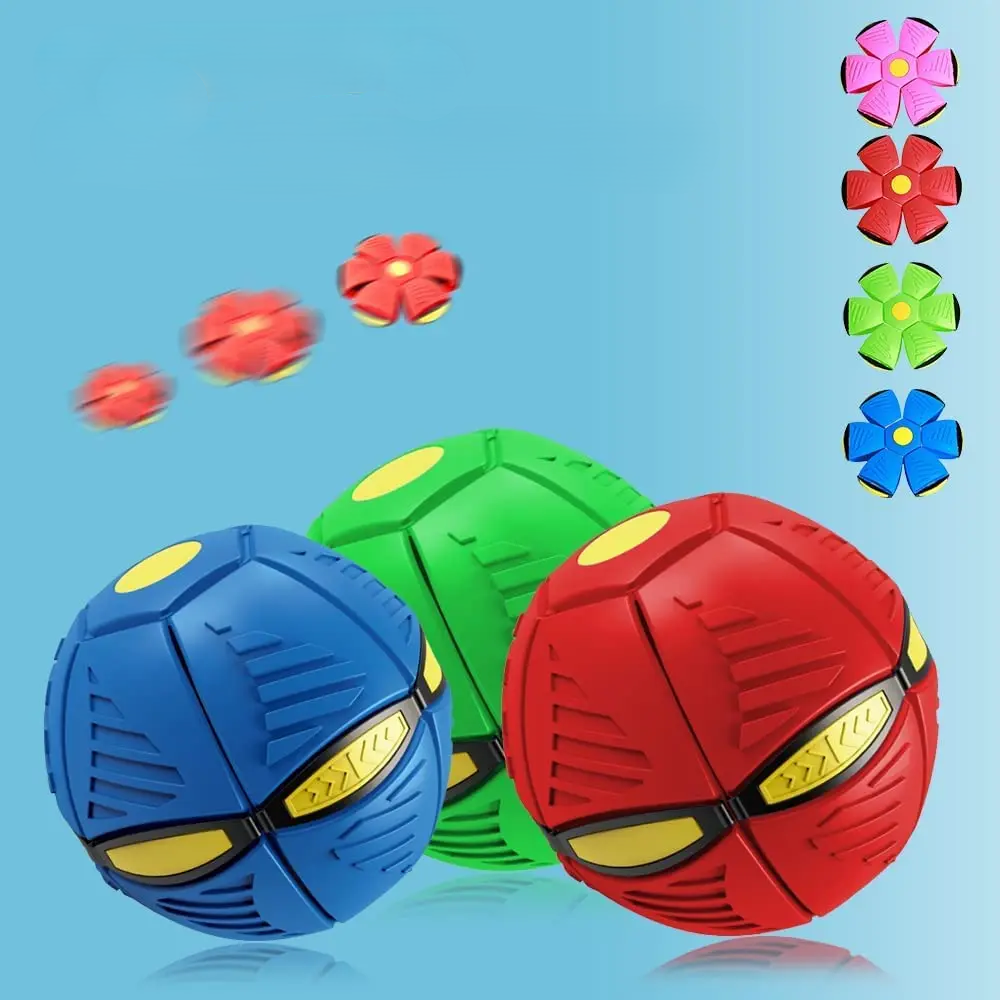 Kids' Orbexa transforming flying disc toy glowing in the dark. Perfect for outdoor interactive play.