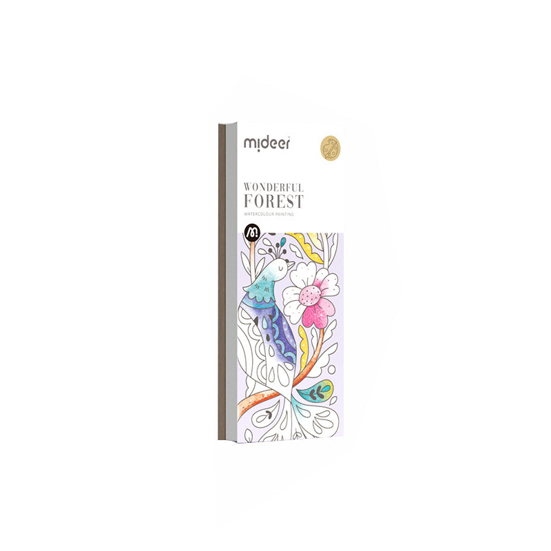Creative kids' watercolor activity set illustrating an easy-to-use design