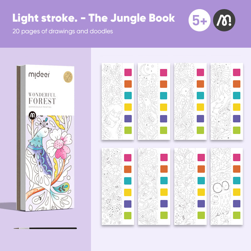 Educational watercolor painting book for kids, fostering artistic development