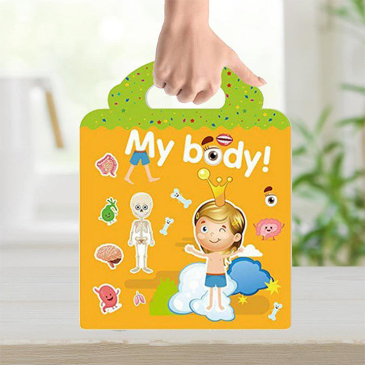 Early education sticker activity book, promoting fine motor skills & cognitive development