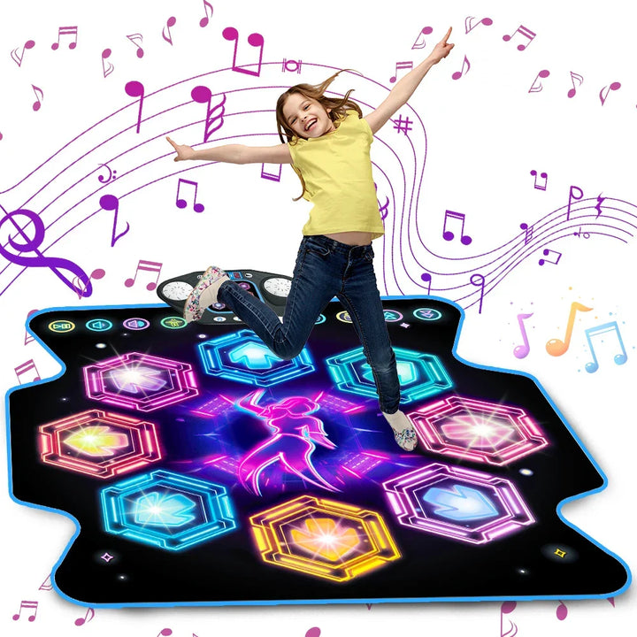 Ultimate kids' interactive LED dance mat, a perfect children's gift for active play, rhythm games, & indoor fun.