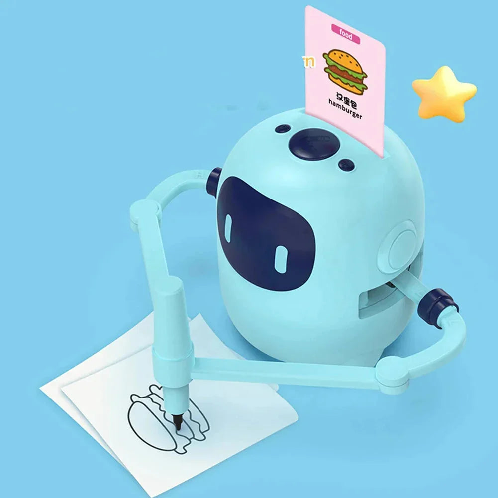 Kids' Smart Tabletop Drawing Robot, Doodlebotix, for creative play & educational art toy.