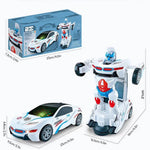White Race Car