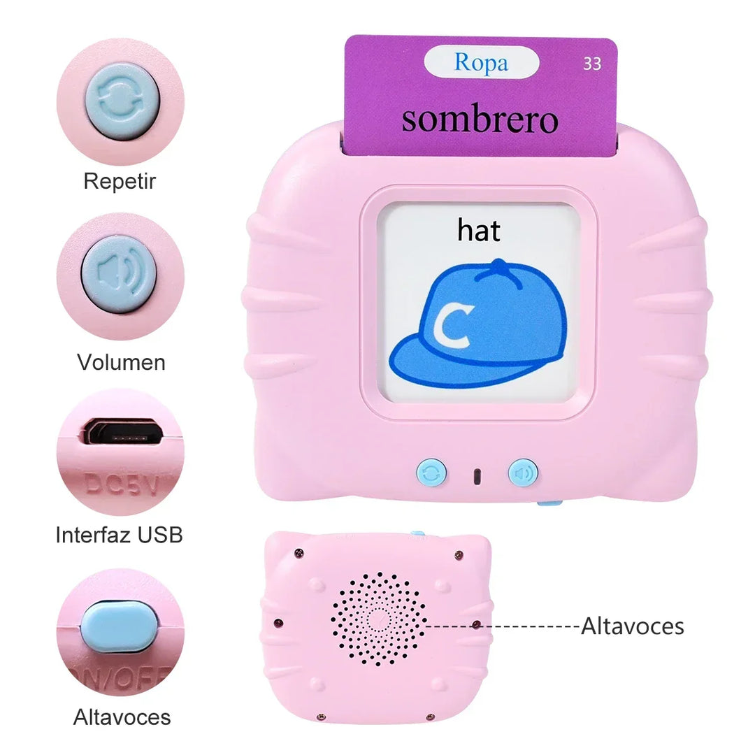 Toddler interactive learning set: VocaSpark talking flashcards to boost vocabulary & early education skills.