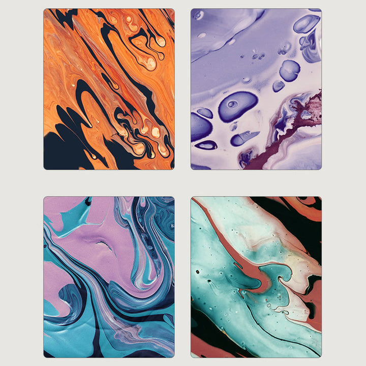 Group of kids enjoying the Water Marbling Paint Art Kit, a fun and creative DIY project activity