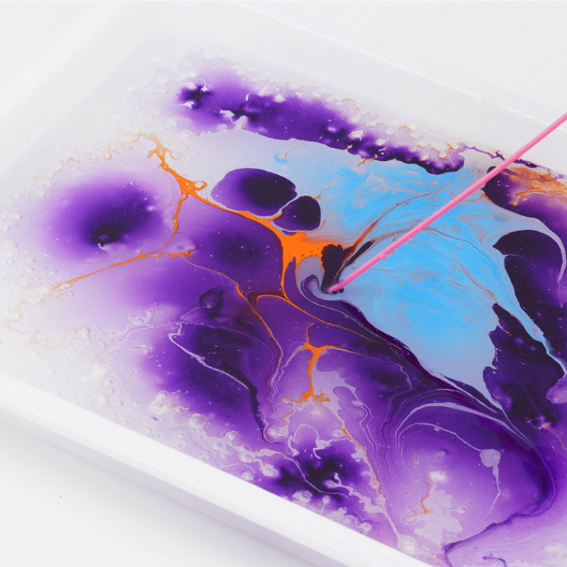Water marbling art kit box, highlighting 'non-toxic' and 'kids craft' for painting activity