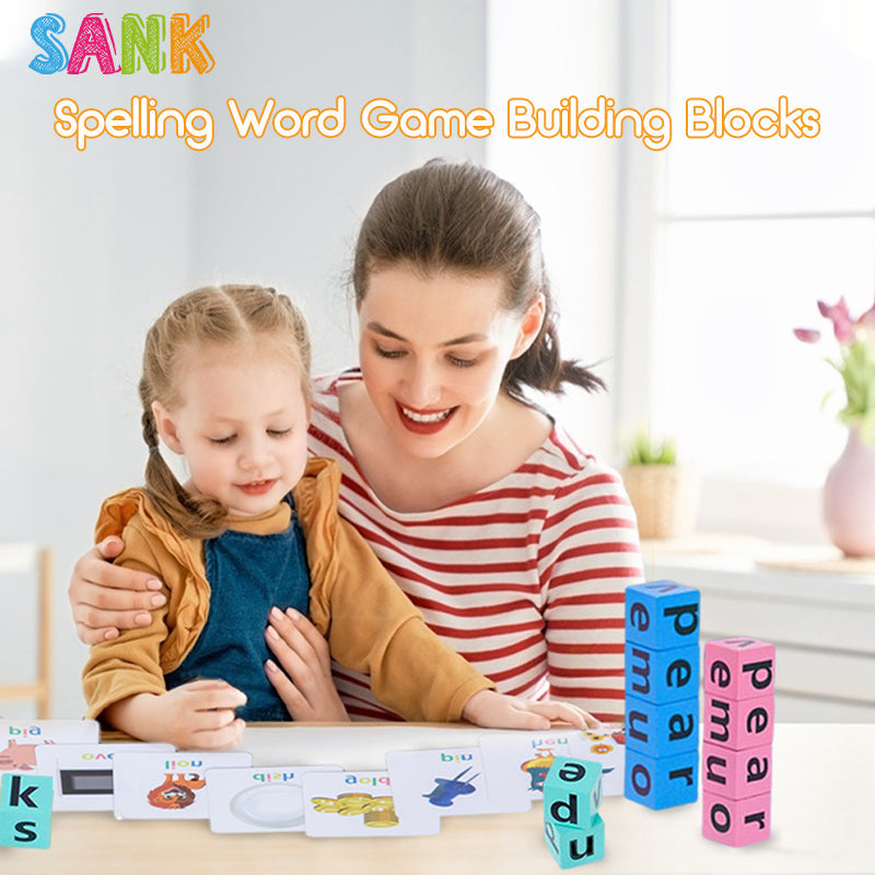 Kids Wooden Alphabet Spelling Puzzle for preschool learning, interactive educational game