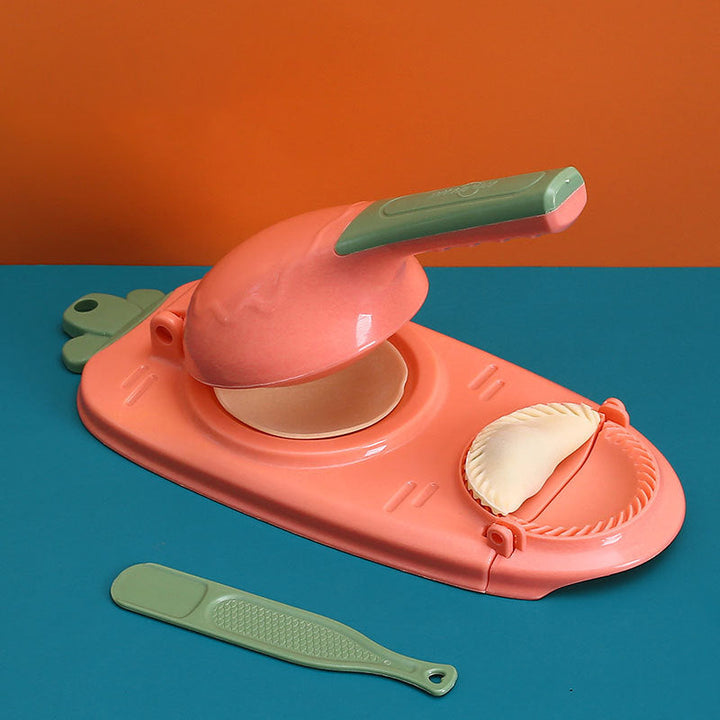 Compact and lightweight 2-in-1 dumpling maker and dough press, a must-have kitchen accessory