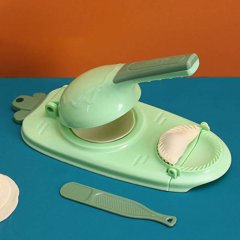 Versatile kitchen gadget: 2-in-1 manual dumpling maker, ideal for easy dough and dumpling creation