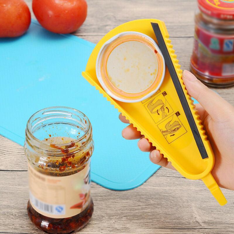 Kitchen anti-slip easy jar and bottle opener with ergonomic grip for household use