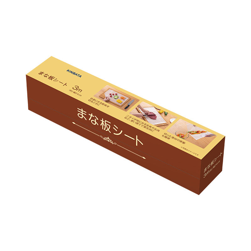Roll of transparent disposable cutting mats for kitchen use, promotes hygiene, easy cleanup