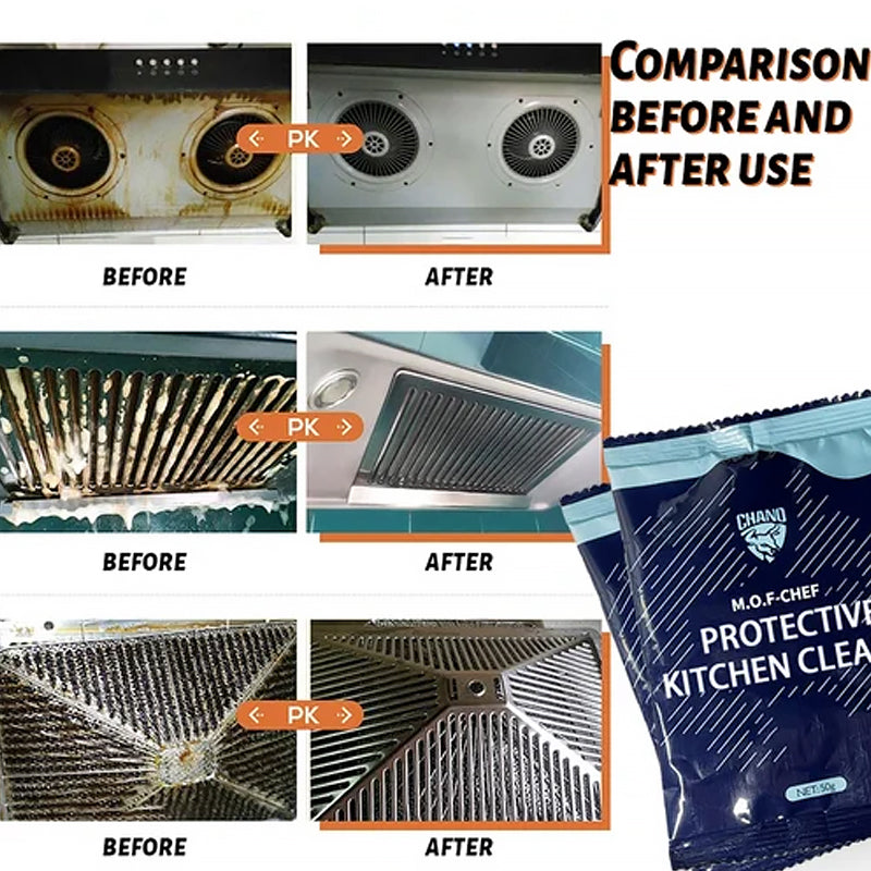 Close-up of degreaser cleaner label with 'Heavy Duty' prominent, effective kitchen & home grease remover