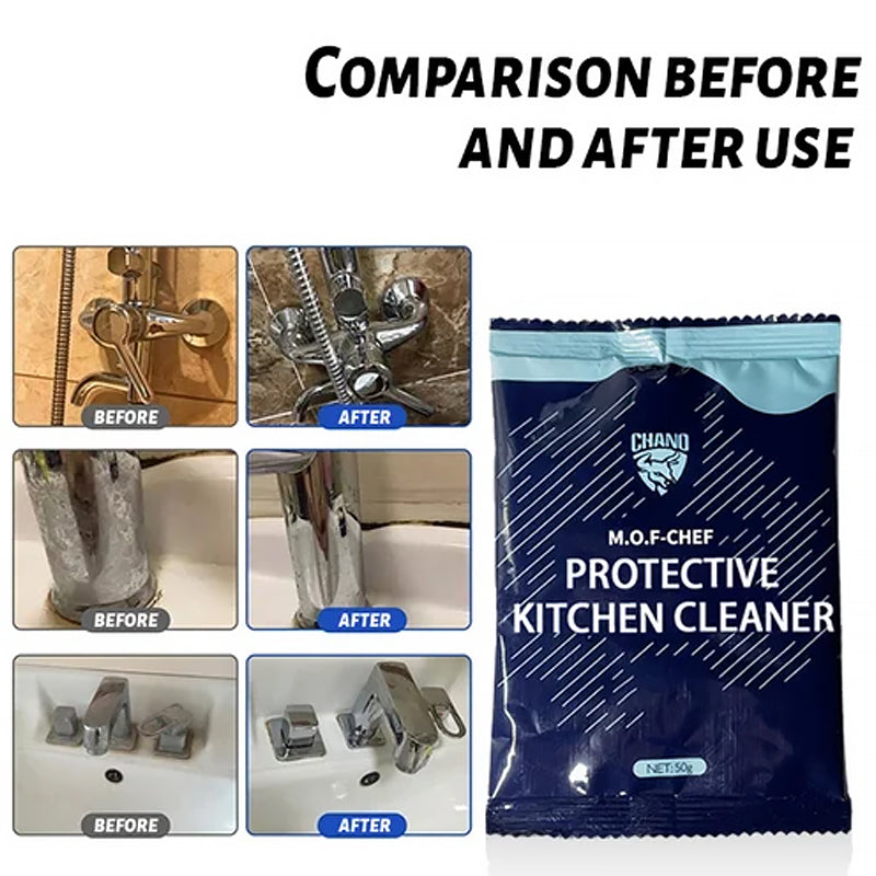Degreaser cleaner dissolving stubborn kitchen grease on an oven rack, powerful household stain remover