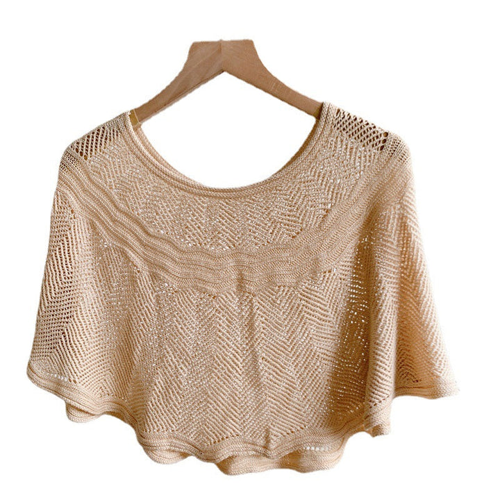 Protect yourself with this women's ice silk knit scarf, featuring excellent UV protection.