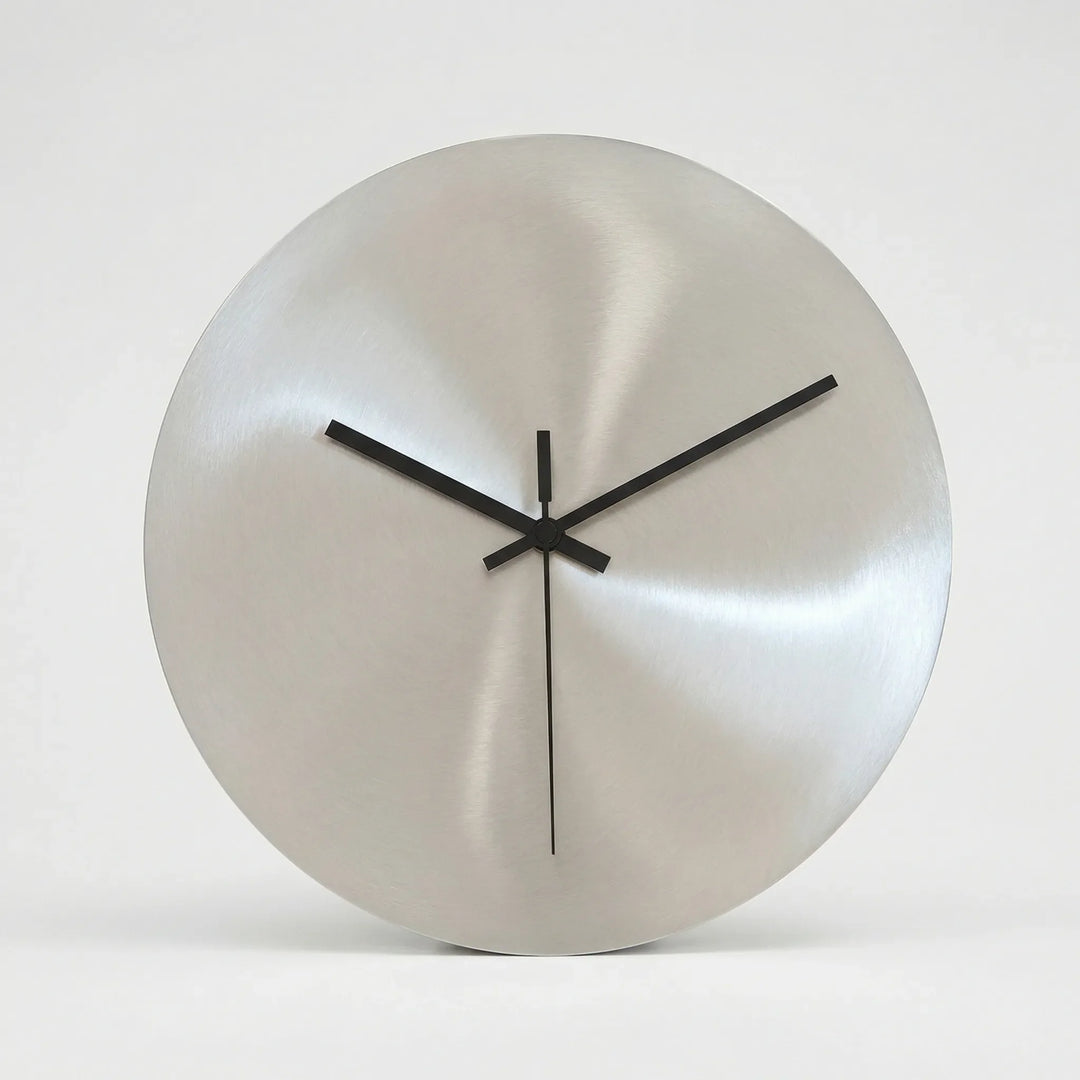 Contemporary large silent wall clock for office or home decor. Elegant minimalist design, perfect for modern interiors.