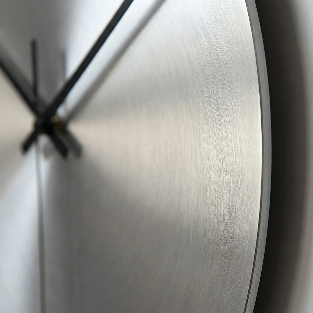 Quiet large modern wall clock. Perfect statement piece for modern living room & office home decor.
