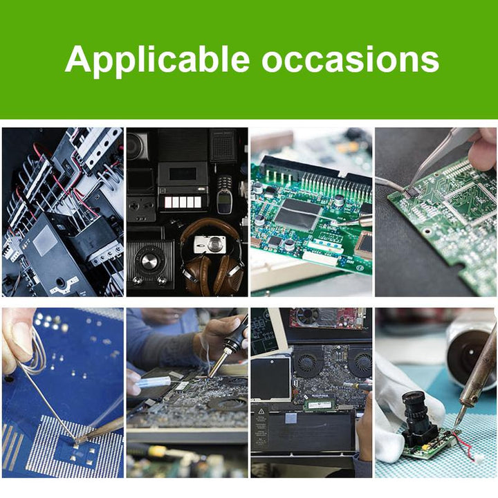 Environmentally friendly lead-free solder wire for safe and effective electronics repair projects.