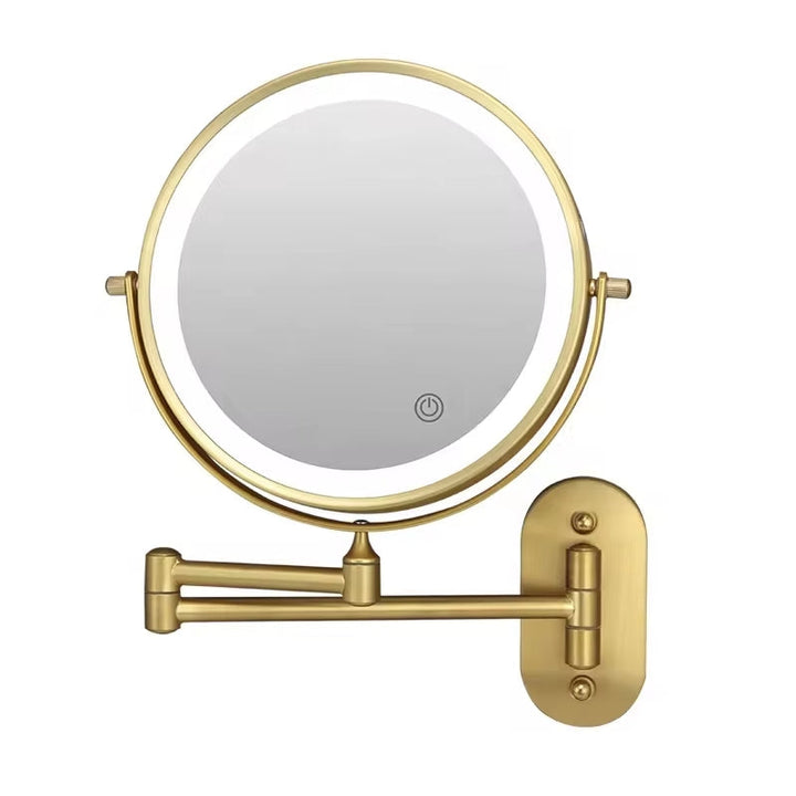 Compact LED beauty mirror with powerful 3x magnification, bright dimmable lights & long-lasting battery.