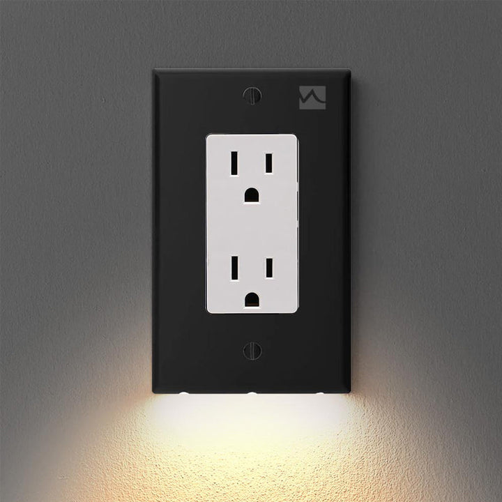 Transform outlets into safe guides with this LED night light wall plate, auto-on/off for efficiency