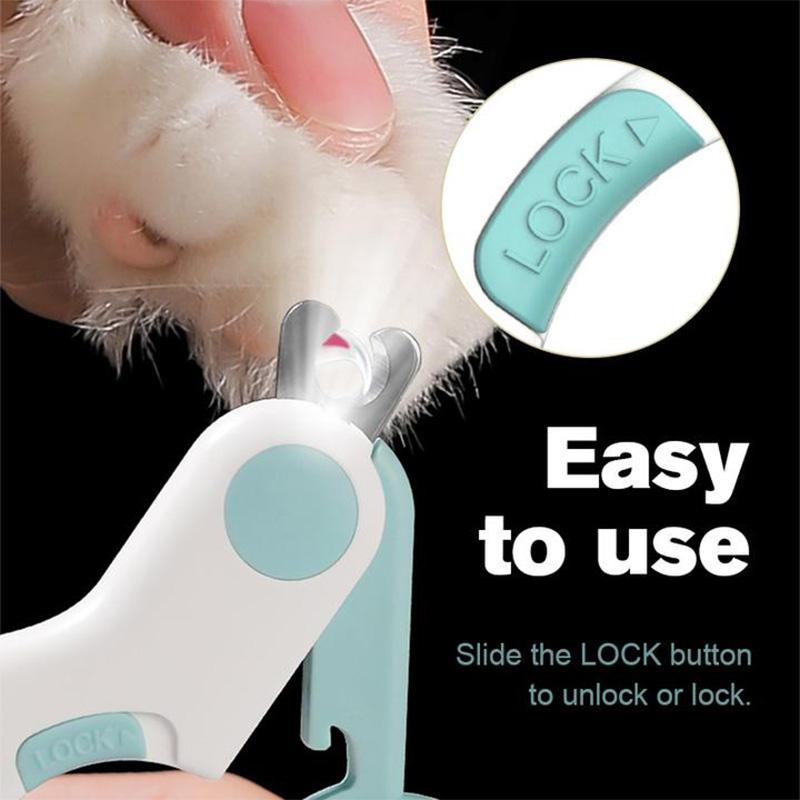 Pet grooming tool: LED nail clipper designed for painless and stress-free trimming for animals