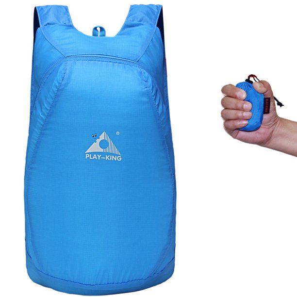 Unisex 20L travel backpack, lightweight, foldable, and water-resistant, ideal compact bag for any adventure.
