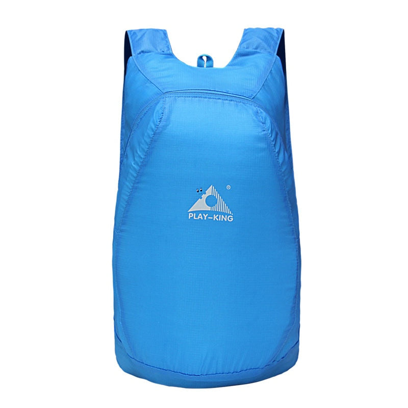Robust water-resistant 20L hiking backpack, lightweight and foldable for outdoor adventures and travel.