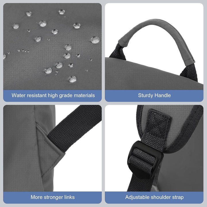 Water-resistant school backpack for laptop & essentials, lightweight build.