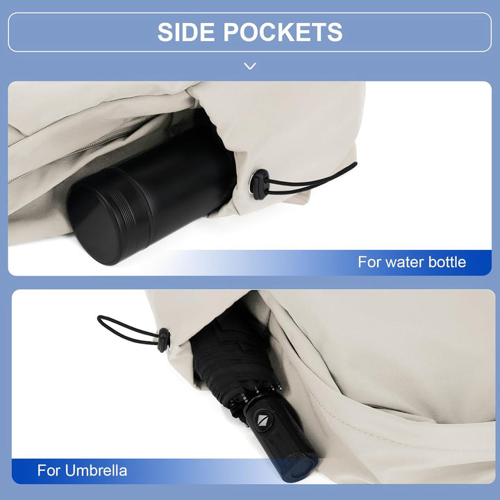 Unisex daily work backpack, water-resistant, with ample organized space.