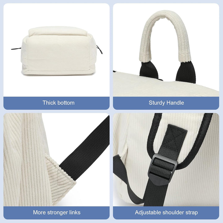 Stylish unisex work bag, water-resistant with organized laptop sleeve.