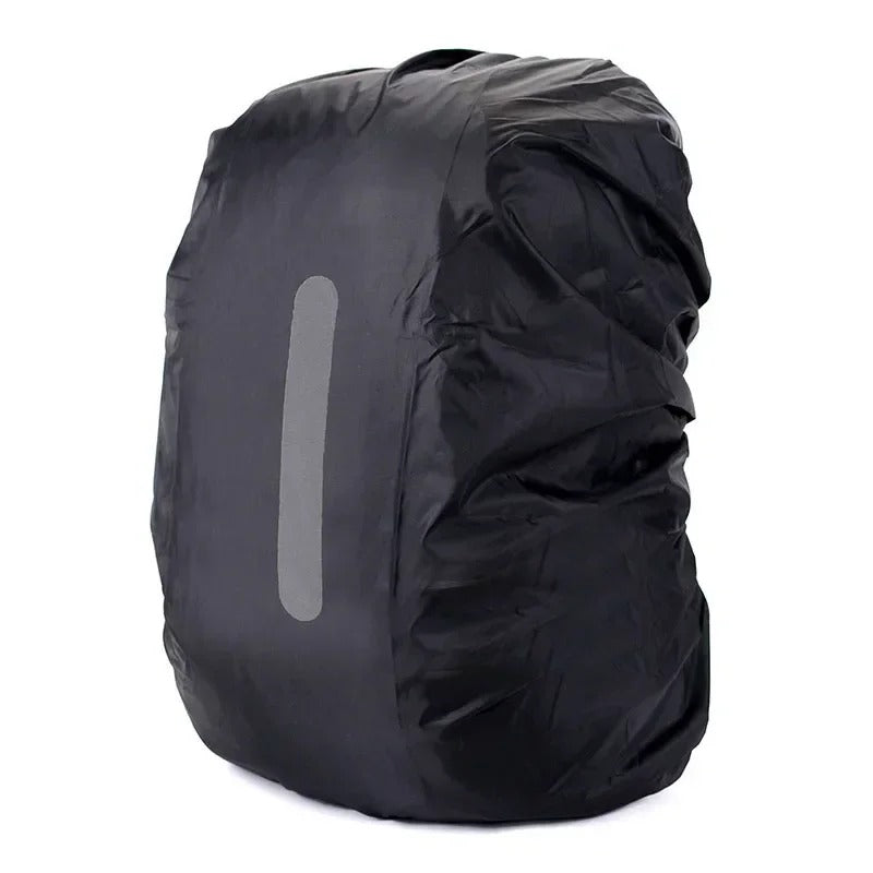 Essential hiking accessory: lightweight, reflective, waterproof rain cover for backpacks.