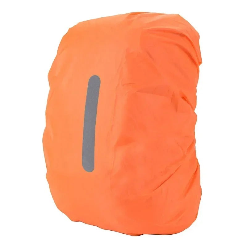 Commuter-friendly: adjustable waterproof backpack cover with high-vis reflective design.