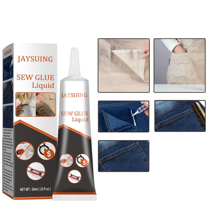 Fabric and leather repair glue, industrial strength adhesive for versatile home improvement tasks